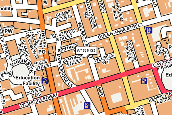 W1G 9XQ map - OS OpenMap – Local (Ordnance Survey) W1G 9XQ map - OS OpenMap – Local (Ordnance Survey)