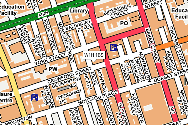 W1H 1BS map - OS OpenMap – Local (Ordnance Survey) W1H 1BS map - OS OpenMap – Local (Ordnance Survey)