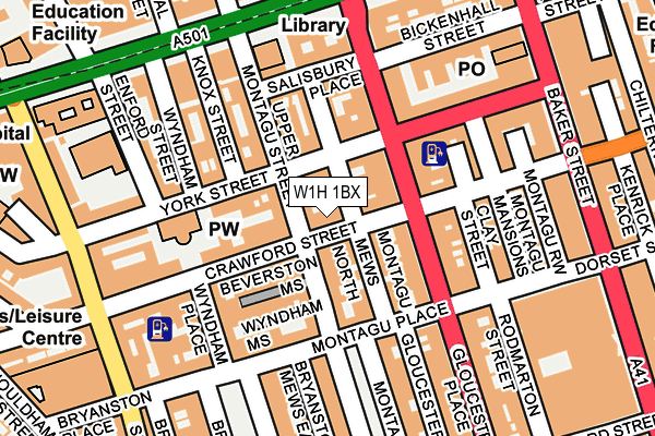 W1H 1BX map - OS OpenMap – Local (Ordnance Survey) W1H 1BX map - OS OpenMap – Local (Ordnance Survey)