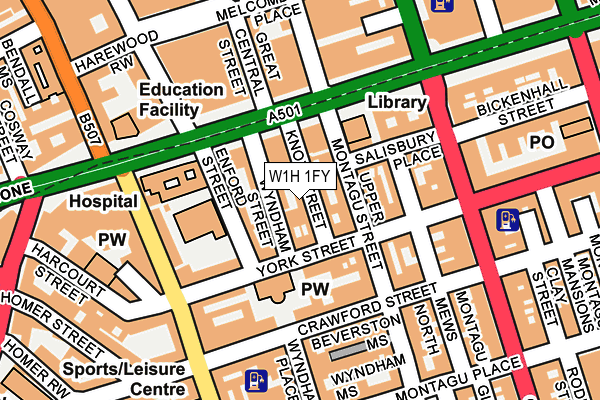 W1H 1FY map - OS OpenMap – Local (Ordnance Survey) W1H 1FY map - OS OpenMap – Local (Ordnance Survey)