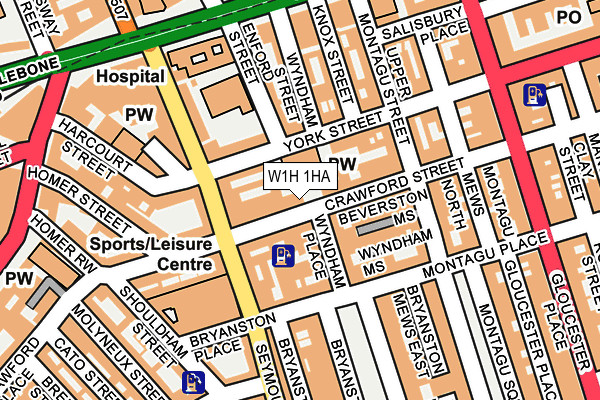W1H 1HA map - OS OpenMap – Local (Ordnance Survey) W1H 1HA map - OS OpenMap – Local (Ordnance Survey)