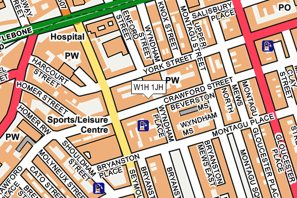 W1H 1JH map - OS OpenMap – Local (Ordnance Survey) W1H 1JH map - OS OpenMap – Local (Ordnance Survey)