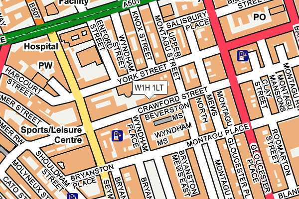 W1H 1LT map - OS OpenMap – Local (Ordnance Survey) W1H 1LT map - OS OpenMap – Local (Ordnance Survey)