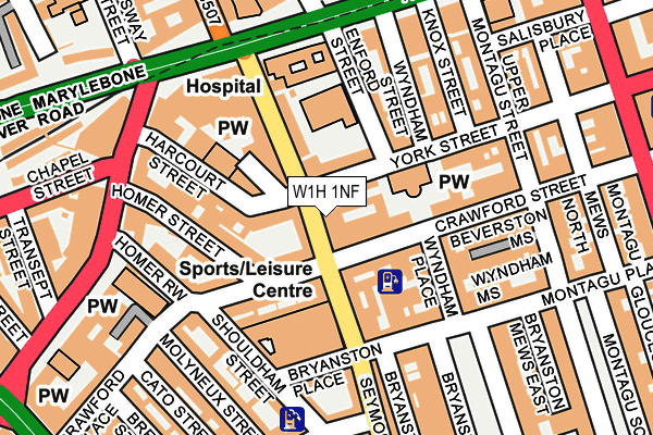 W1H 1NF map - OS OpenMap – Local (Ordnance Survey) W1H 1NF map - OS OpenMap – Local (Ordnance Survey)
