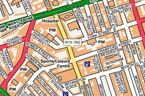 W1H 1NQ map - OS OpenMap – Local (Ordnance Survey)