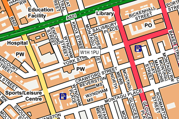 W1H 1PU map - OS OpenMap – Local (Ordnance Survey) W1H 1PU map - OS OpenMap – Local (Ordnance Survey)