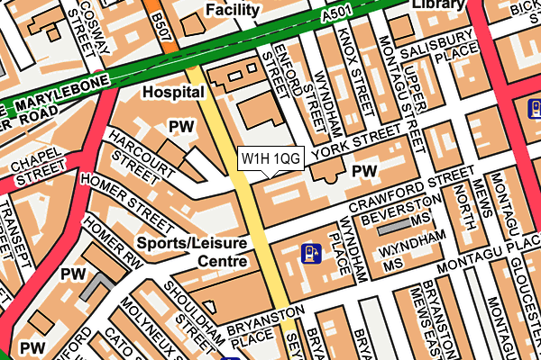 W1H 1QG map - OS OpenMap – Local (Ordnance Survey) W1H 1QG map - OS OpenMap – Local (Ordnance Survey)