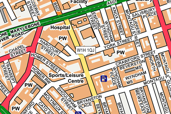 W1H 1QJ map - OS OpenMap – Local (Ordnance Survey) W1H 1QJ map - OS OpenMap – Local (Ordnance Survey)