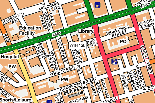 W1H 1SL map - OS OpenMap – Local (Ordnance Survey) W1H 1SL map - OS OpenMap – Local (Ordnance Survey)