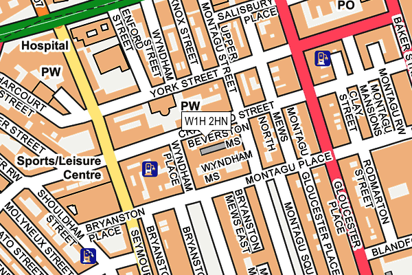 W1H 2HN map - OS OpenMap – Local (Ordnance Survey) W1H 2HN map - OS OpenMap – Local (Ordnance Survey)