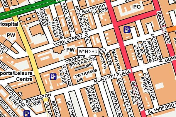 W1H 2HU map - OS OpenMap – Local (Ordnance Survey) W1H 2HU map - OS OpenMap – Local (Ordnance Survey)