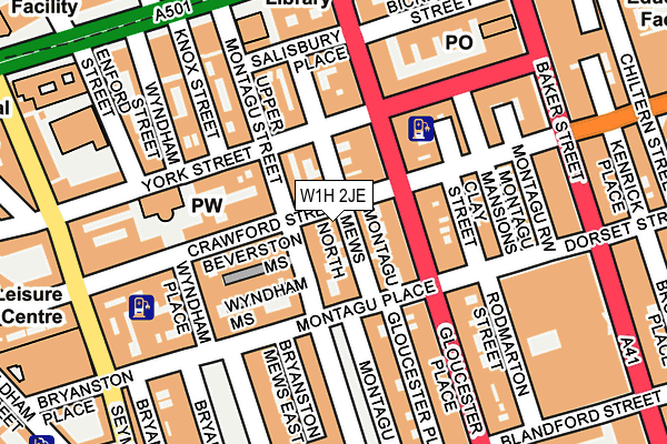 W1H 2JE map - OS OpenMap – Local (Ordnance Survey) W1H 2JE map - OS OpenMap – Local (Ordnance Survey)