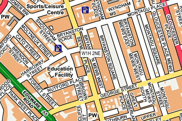 W1H 2NE map - OS OpenMap – Local (Ordnance Survey) W1H 2NE map - OS OpenMap – Local (Ordnance Survey)