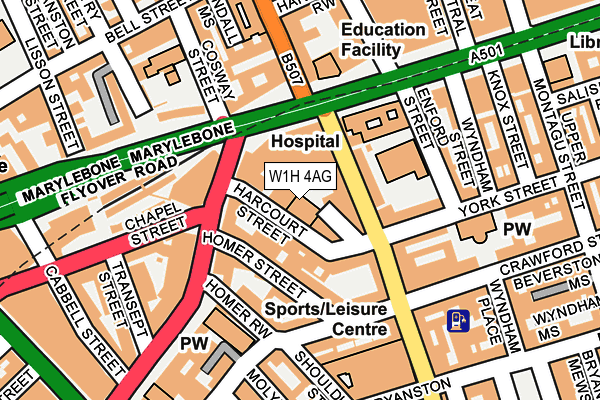 W1H 4AG map - OS OpenMap – Local (Ordnance Survey) W1H 4AG map - OS OpenMap – Local (Ordnance Survey)