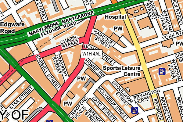 W1H 4AL map - OS OpenMap – Local (Ordnance Survey) W1H 4AL map - OS OpenMap – Local (Ordnance Survey)