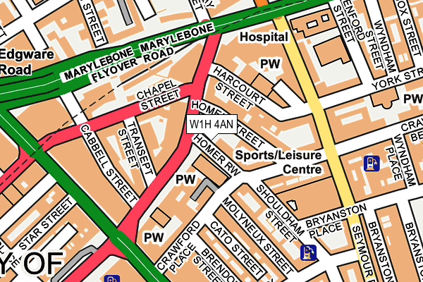 W1H 4AN map - OS OpenMap – Local (Ordnance Survey) W1H 4AN map - OS OpenMap – Local (Ordnance Survey)