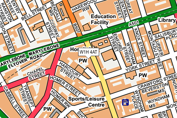 W1H 4AT map - OS OpenMap – Local (Ordnance Survey) W1H 4AT map - OS OpenMap – Local (Ordnance Survey)