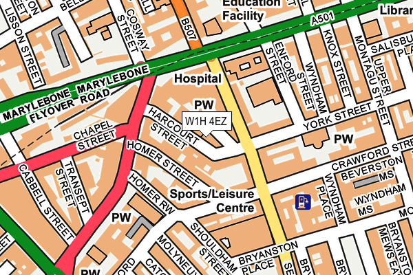 W1H 4EZ map - OS OpenMap – Local (Ordnance Survey) W1H 4EZ map - OS OpenMap – Local (Ordnance Survey)