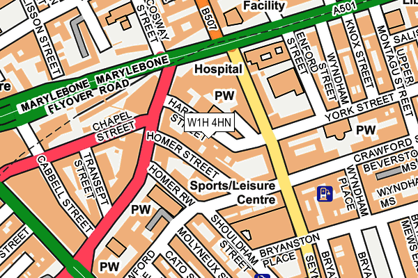 W1H 4HN map - OS OpenMap – Local (Ordnance Survey) W1H 4HN map - OS OpenMap – Local (Ordnance Survey)