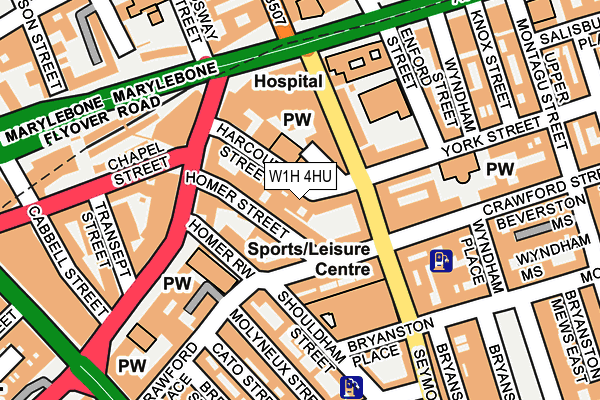 W1H 4HU map - OS OpenMap – Local (Ordnance Survey) W1H 4HU map - OS OpenMap – Local (Ordnance Survey)
