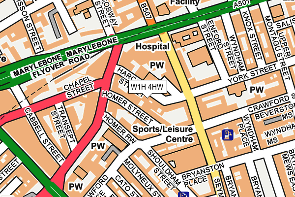 W1H 4HW map - OS OpenMap – Local (Ordnance Survey) W1H 4HW map - OS OpenMap – Local (Ordnance Survey)