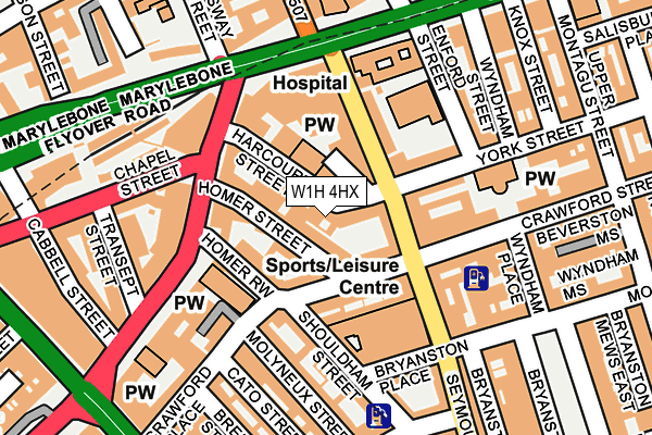 W1H 4HX map - OS OpenMap – Local (Ordnance Survey) W1H 4HX map - OS OpenMap – Local (Ordnance Survey)