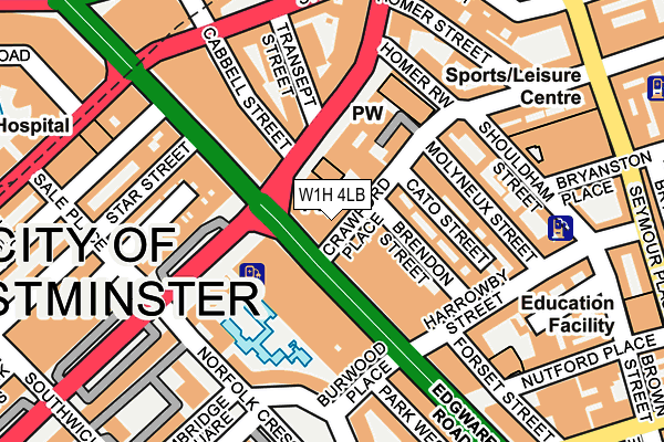 W1H 4LB map - OS OpenMap – Local (Ordnance Survey) W1H 4LB map - OS OpenMap – Local (Ordnance Survey)