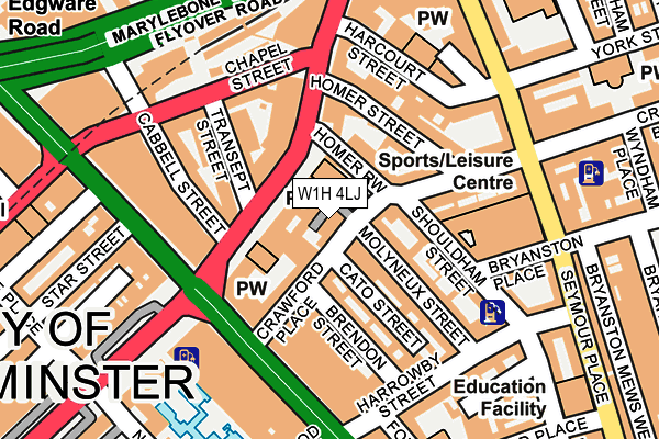 W1H 4LJ map - OS OpenMap – Local (Ordnance Survey) W1H 4LJ map - OS OpenMap – Local (Ordnance Survey)
