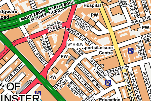 W1H 4LW map - OS OpenMap – Local (Ordnance Survey) W1H 4LW map - OS OpenMap – Local (Ordnance Survey)
