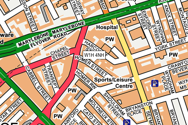 W1H 4NH map - OS OpenMap – Local (Ordnance Survey) W1H 4NH map - OS OpenMap – Local (Ordnance Survey)