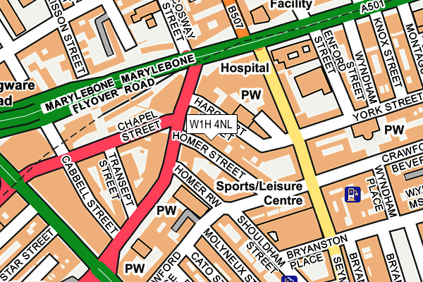 W1H 4NL map - OS OpenMap – Local (Ordnance Survey) W1H 4NL map - OS OpenMap – Local (Ordnance Survey)