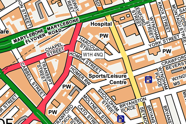 W1H 4NQ map - OS OpenMap – Local (Ordnance Survey) W1H 4NQ map - OS OpenMap – Local (Ordnance Survey)
