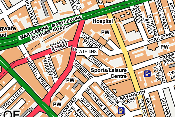 W1H 4NS map - OS OpenMap – Local (Ordnance Survey) W1H 4NS map - OS OpenMap – Local (Ordnance Survey)