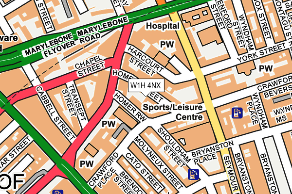 W1H 4NX map - OS OpenMap – Local (Ordnance Survey) W1H 4NX map - OS OpenMap – Local (Ordnance Survey)