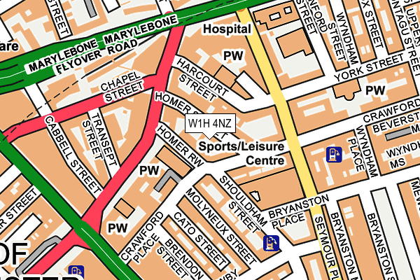 W1H 4NZ map - OS OpenMap – Local (Ordnance Survey) W1H 4NZ map - OS OpenMap – Local (Ordnance Survey)