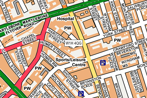 W1H 4QG map - OS OpenMap – Local (Ordnance Survey) W1H 4QG map - OS OpenMap – Local (Ordnance Survey)