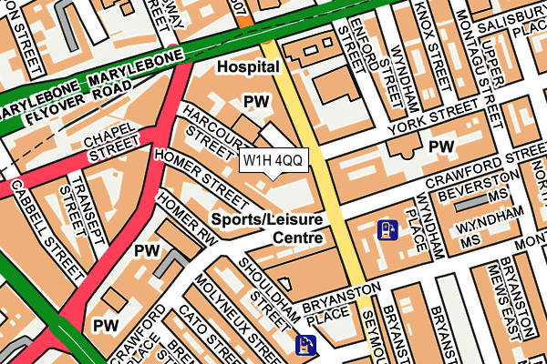 W1H 4QQ map - OS OpenMap – Local (Ordnance Survey) W1H 4QQ map - OS OpenMap – Local (Ordnance Survey)