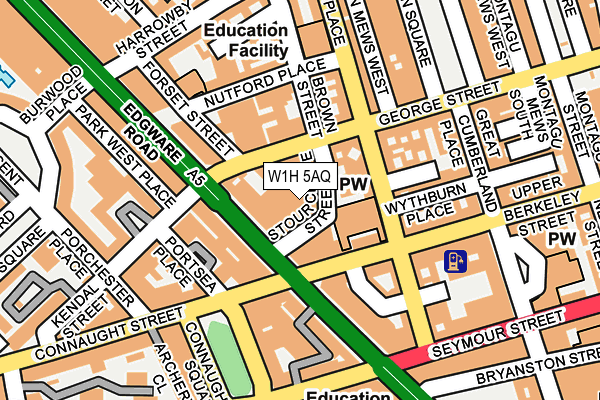 W1H 5AQ map - OS OpenMap – Local (Ordnance Survey) W1H 5AQ map - OS OpenMap – Local (Ordnance Survey)