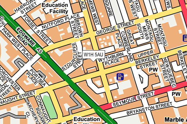 W1H 5AU map - OS OpenMap – Local (Ordnance Survey) W1H 5AU map - OS OpenMap – Local (Ordnance Survey)