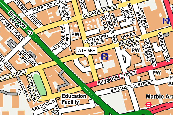W1H 5BH map - OS OpenMap – Local (Ordnance Survey) W1H 5BH map - OS OpenMap – Local (Ordnance Survey)