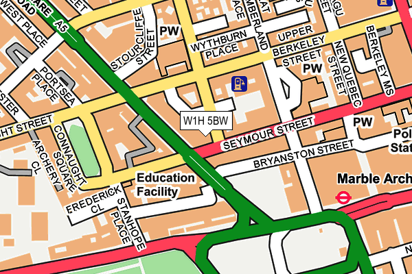 W1H 5BW map - OS OpenMap – Local (Ordnance Survey) W1H 5BW map - OS OpenMap – Local (Ordnance Survey)