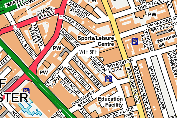 W1H 5FH map - OS OpenMap – Local (Ordnance Survey) W1H 5FH map - OS OpenMap – Local (Ordnance Survey)