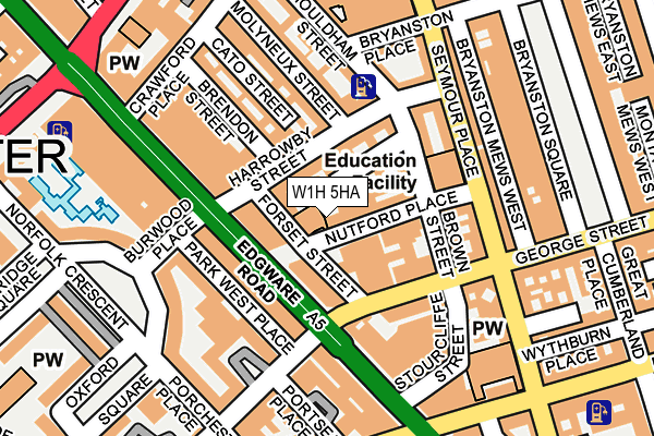 W1H 5HA map - OS OpenMap – Local (Ordnance Survey) W1H 5HA map - OS OpenMap – Local (Ordnance Survey)