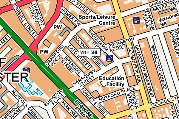 W1H 5HL map - OS OpenMap – Local (Ordnance Survey) W1H 5HL map - OS OpenMap – Local (Ordnance Survey)