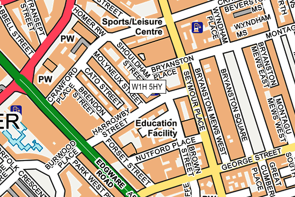 W1H 5HY map - OS OpenMap – Local (Ordnance Survey) W1H 5HY map - OS OpenMap – Local (Ordnance Survey)