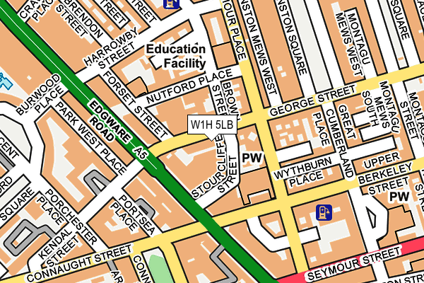 W1H 5LB map - OS OpenMap – Local (Ordnance Survey) W1H 5LB map - OS OpenMap – Local (Ordnance Survey)