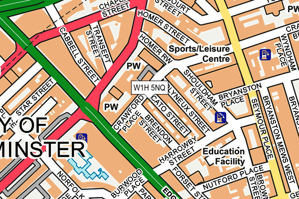 W1H 5NQ map - OS OpenMap – Local (Ordnance Survey) W1H 5NQ map - OS OpenMap – Local (Ordnance Survey)