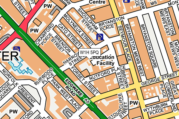 W1H 5PQ map - OS OpenMap – Local (Ordnance Survey) W1H 5PQ map - OS OpenMap – Local (Ordnance Survey)