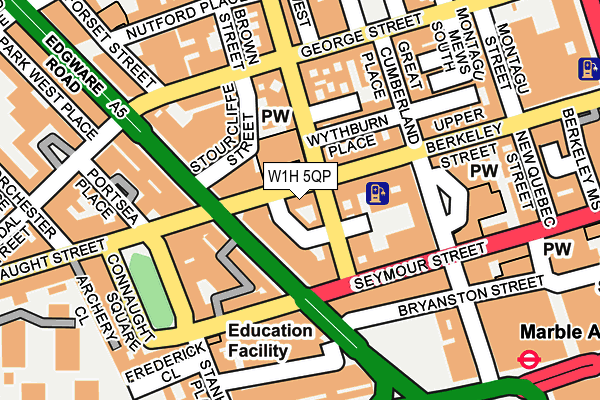 W1H 5QP map - OS OpenMap – Local (Ordnance Survey) W1H 5QP map - OS OpenMap – Local (Ordnance Survey)