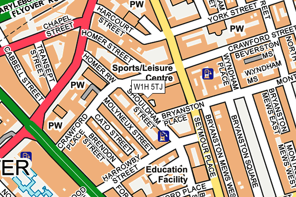 W1H 5TJ map - OS OpenMap – Local (Ordnance Survey) W1H 5TJ map - OS OpenMap – Local (Ordnance Survey)